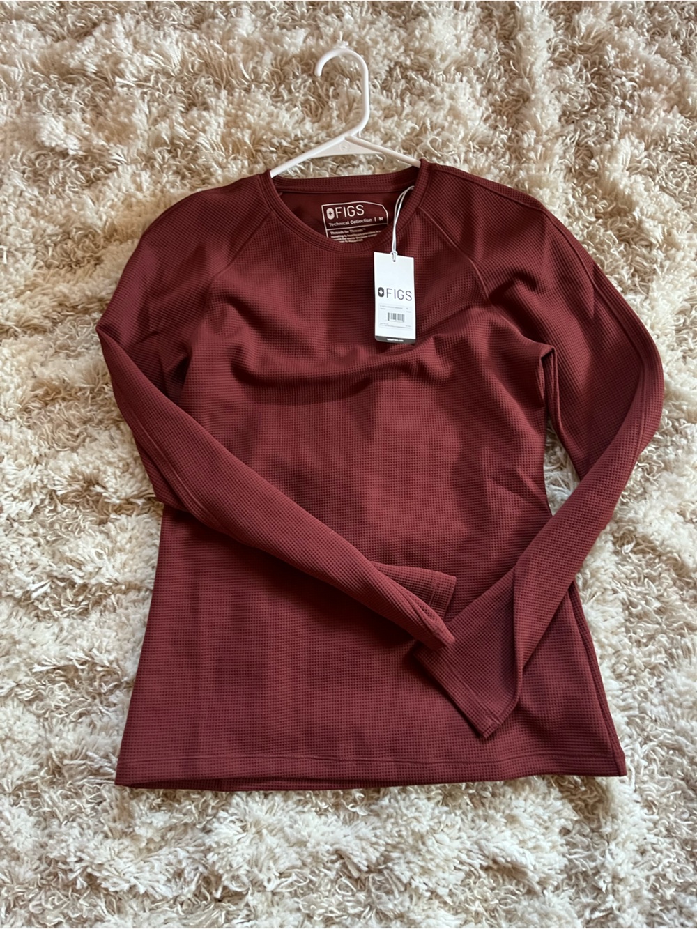 Walnut Women’s Waffle Long-Sleeve Underscrub